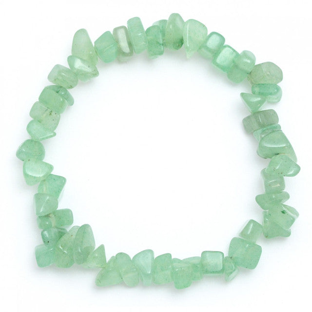 Green Aventurine - Elasticated Chip Bracelet