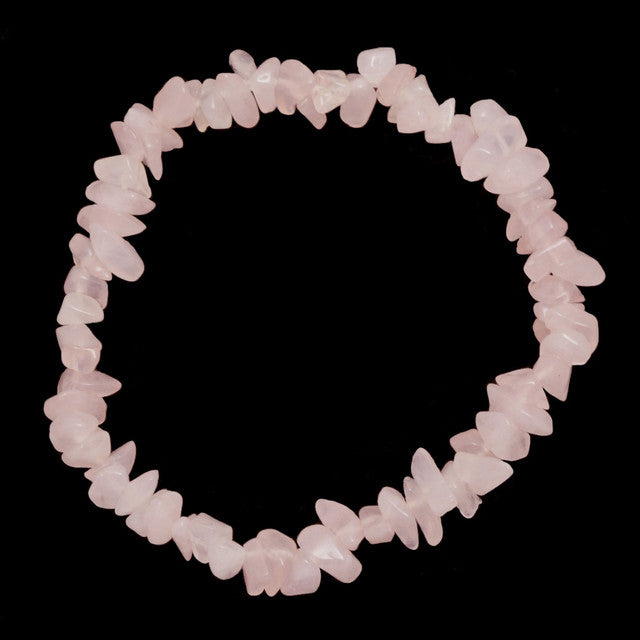 Rose Quartz - Elasticated Chip Bracelet