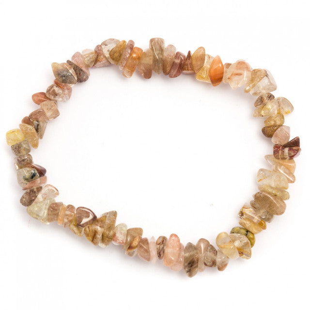 Rutilated Quartz - Elasticated Chip Bracelet